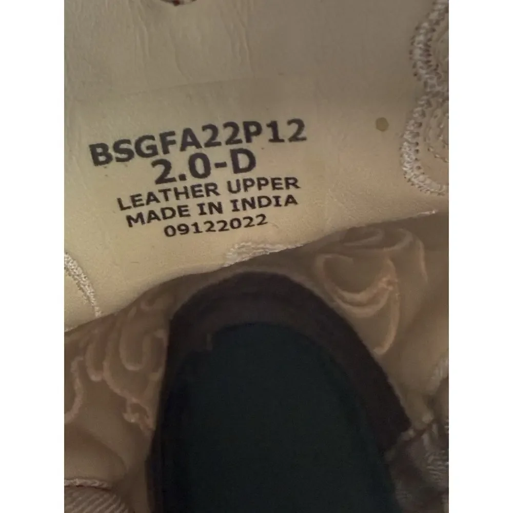 Shyanne Girls Lasy Floral Embroidered Cowboy Western Boot BSGFA22P12 size 2